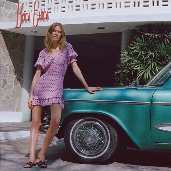 Faithfull The Brand Margherita Mini Smocked Dress Polka Dot Print Anthropologie - Picture 4 of 15